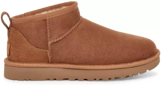 Ugg Australia Classic Ultra Mini Δερμάτινα Καφέ Ανδρικά Μποτάκια