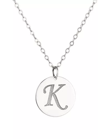 Κολιέ Goldsmith "Κ"Λευκόχρυσο 9Κ με Επιλογή Γράμματος