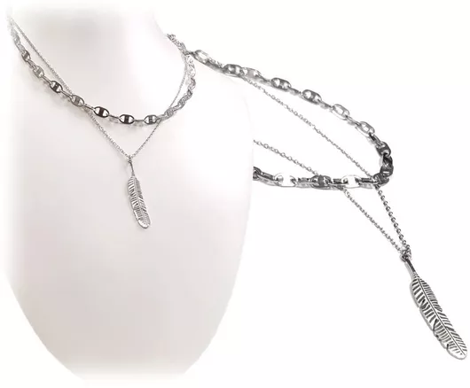 Κολιέ Isay Collection ΔιπλόΑτσάλι