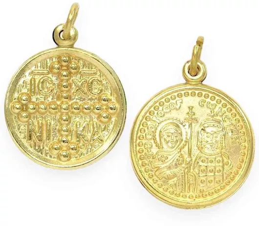 Κολιέ Goldjewels Κωνσταντινάτο ΦυλαχτόΕπιχρυσωμένο Ασήμι