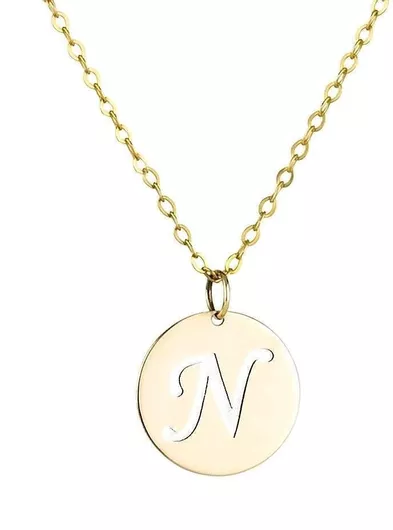 Κολιέ Goldsmith Μονόγραμμα "Ν"Χρυσό 9Κ
