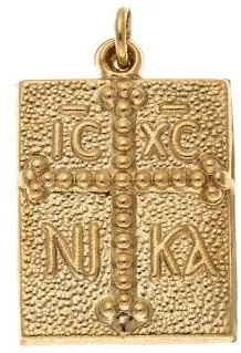 Senza Charm Φυλαχτό ΚωνσταντινάτοΕπιχρυσωμένο Ασήμι