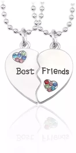Κολιέ Best FriendsΕπιχρυσωμένο Ατσάλι