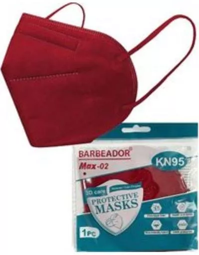 Μάσκα Προστασίας Barbeador KN95 20τμχ Μπορντό