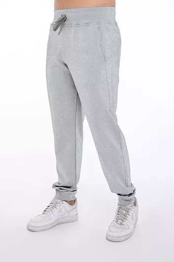 Ανδρικό Παντελόνι Φόρμας 1386 Βαμβακερό με Λάστιχο Γκρι