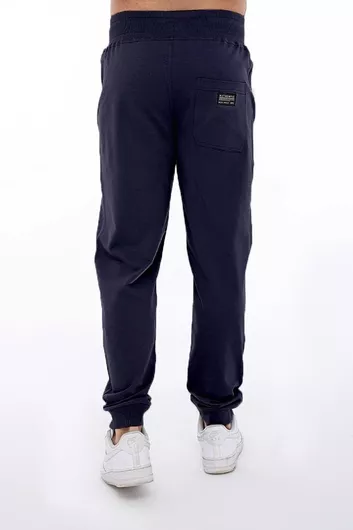 Ανδρικό Παντελόνι Φόρμας 1386 Βαμβακερό με Λάστιχο Μπλε