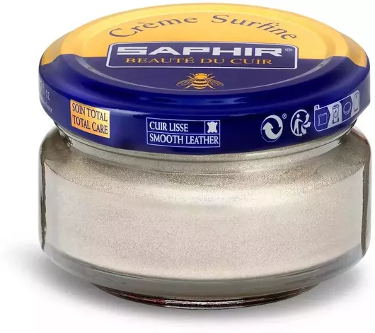 Βούρτσα Παπουτσιών Saphir Créme Surfine 50 Ml Platinum Υποδημάτων Απόχρωση Platinum 64