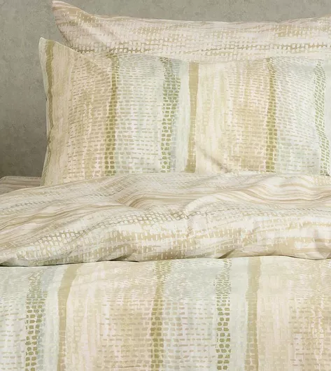 Σετ Μαξιλαροθήκες Melinen Fuji με Φάσα 50x70cm Mocca