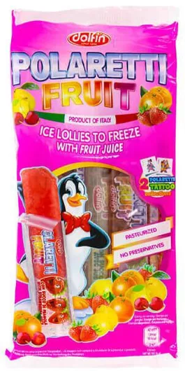 Γρανίτα Dolfin Polaretti Fruit με Ροζ σε Φακελάκια / Sticks 400gr