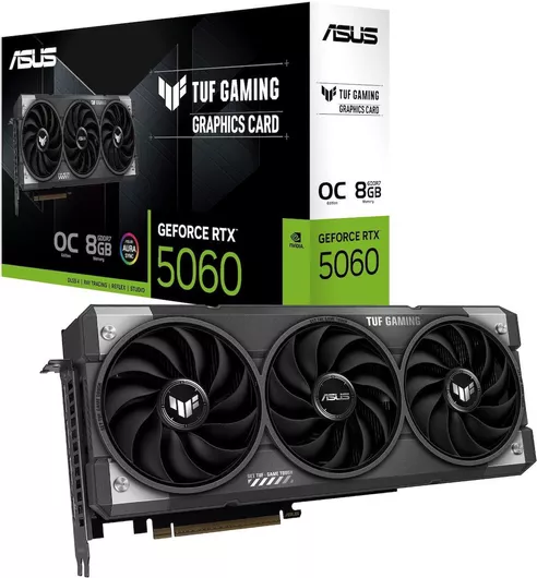 Κάρτα Γραφικών Asus GeForce RTX 5060 8GB GDDR7 TUF Gaming OC Edition