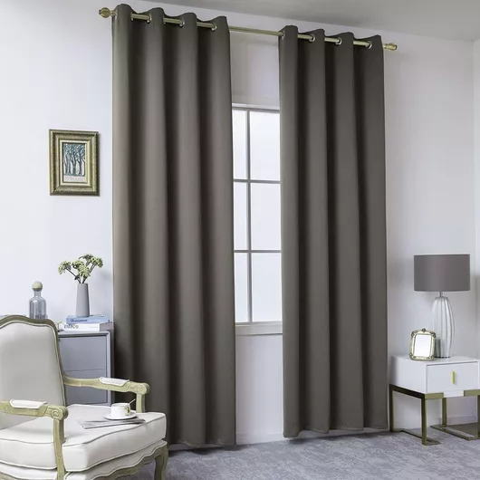 Κουρτίνα Beauty Home Συσκότισης με Τρουκς 8400 Καφέ 140x270cm