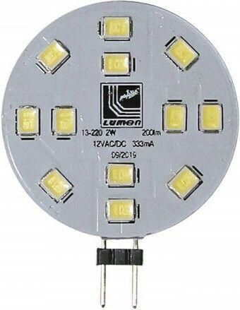 Adeleq Λάμπα LED 2W Τύπου Φθορίου για Ντουί G4 και Σχήμα T8 Θερμό Λευκό 190lm