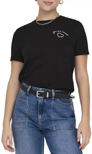 Only Γυναικείο T-shirt Μαύρο