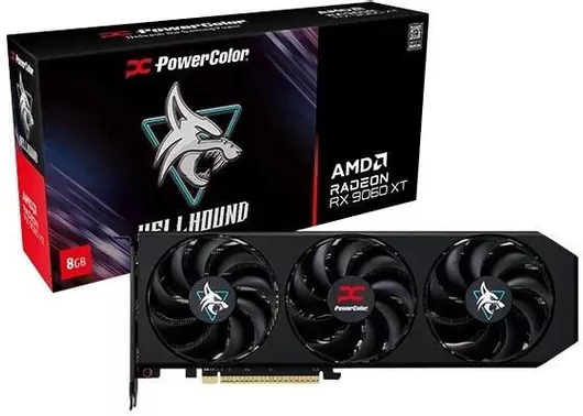 Κάρτα Γραφικών PowerColor Radeon RX 9060 XT 8GB GDDR6 Hellhound
