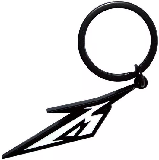Metallica Keychain Black & White M Logo - Metkey15