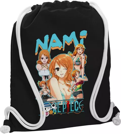 Παιδική Τσάντα Πουγκί Koupakoupa Nami One Piece 48x40cm Μαύρο