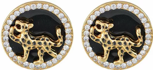 Γυναικείο Σκουλαρίκι Sava Jewellery Επιχρυσωμένο με Πέτρες