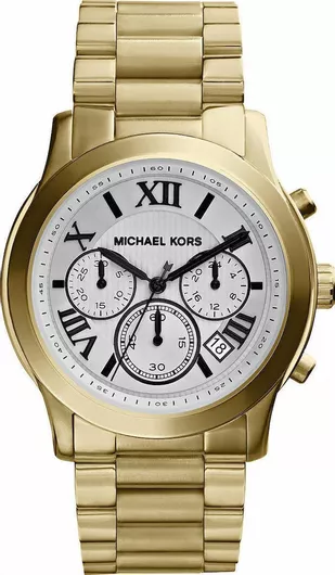 Γυναικείο Ρολόι Michael Kors Cooper Χρονογράφος με Χρυσό Μεταλλικό Μπρασελέ