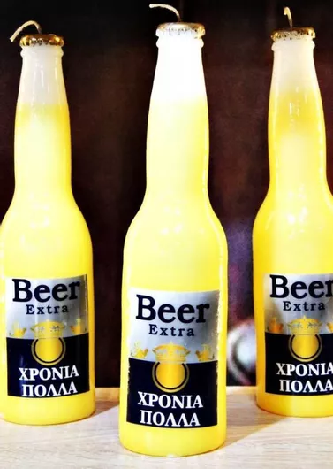 Πασχαλινή Λαμπάδα Στρογγυλή 24cm. Κίτρινο