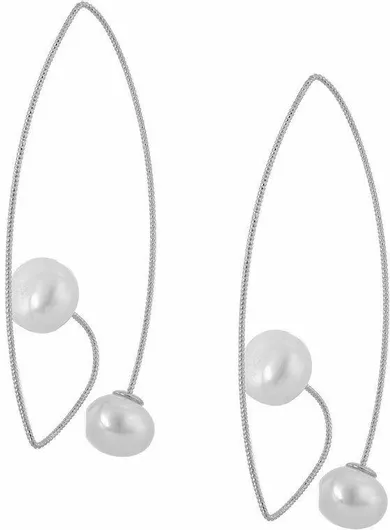 Γυναικείο Σκουλαρίκι Sava Jewellery ΚρεμαστόΑσήμι με Πέρλες
