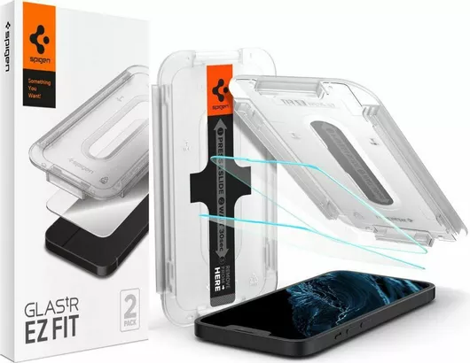 Spigen GLAS.tR EZ FIT SLIM Tempered Glass 2τμχ iPhone 16e/14/13/13 Pro