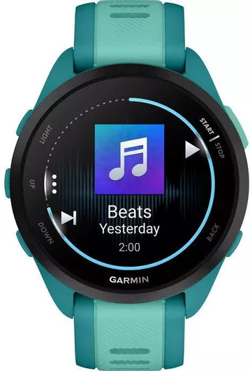 Garmin Forerunner 165 Music 43mm Αδιάβροχο Smartwatch με Παλμογράφο Turquoise/Aqua
