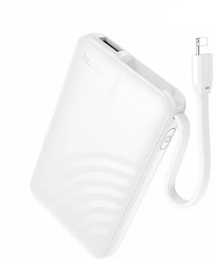 Hoco J134 Lightning Power Bank 5000mAh με Θύρα USB-A Λευκό