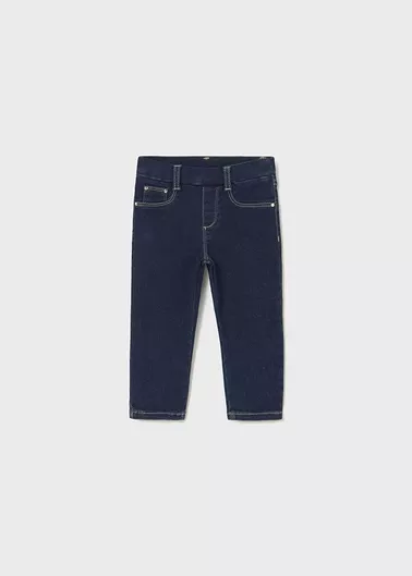 Παιδικό παντελόνι τζιν navy μπλε basic
