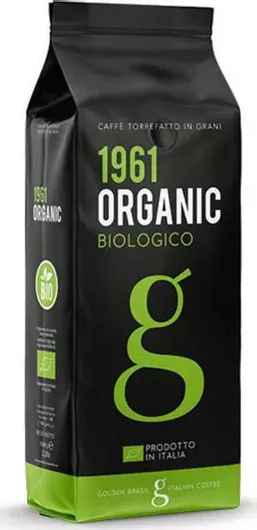 Καφές Espresso Golden Brasil Coffee 1961 Organic σε Κόκκους 1000gr