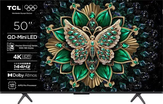 Τηλεόραση TCL Smart 50" 4K UHD Mini LED C6K HDR 2025 50C6K