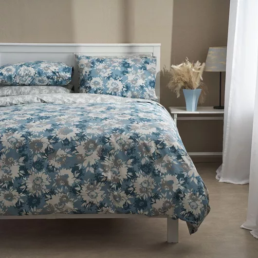 Σετ Σεντόνια Charalambidis Textiles Υπέρδιπλα 240x260cm Salonica Μπλε 4τμχ.