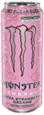 Αναψυκτικό Monster Ultra Energy Drink Strawberry Dreams με Ανθρακικό 473ml