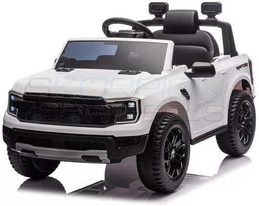 Παιδικό Ηλεκτροκίνητο Αυτοκίνητο Ford F150 Raptor 12V με Τηλεχειριστήριο Λευκό (Licensed)