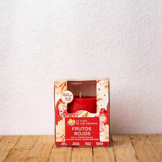 Αρωματικό Κερί La Casa de los Aromas σε Βάζο με Άρωμα Κόκκινο Φρούτα 140gr