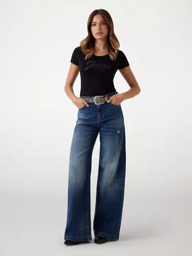 Γυναικείο T-shirt Μαύρο W5YI46J1314-JBLK