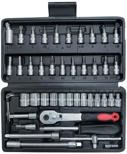 Εργαλεία Χειρός Κασετίνα Σετ 46τμχ Κατσαβίδι & Καρυδάκια Tns 31-950-0081