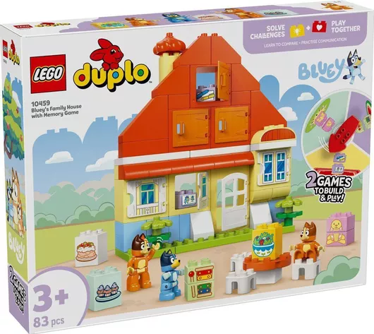 Lego Duplo Bluey's Family House With Memory Game για 3+ Ετών 83τμχ. 10994