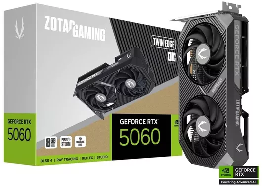 Κάρτα Γραφικών Zotac GeForce RTX 5060 8GB GDDR7 Twin Edge OC