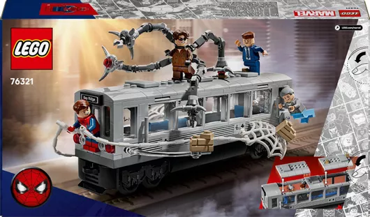 Lego Super Heroes Spiderman vs Doc Ock Subway Train Scene για 9+ Ετών 393τμχ #76321