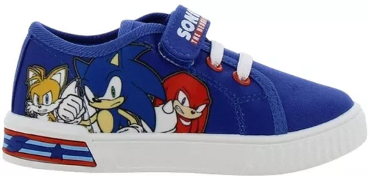 Sonic Παιδικά Sneakers με Σκρατς & Φωτάκια Μπλε