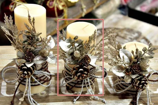 Αρωματικό Κερί Med 65*15cm Στολισμός 90963 Εκρού