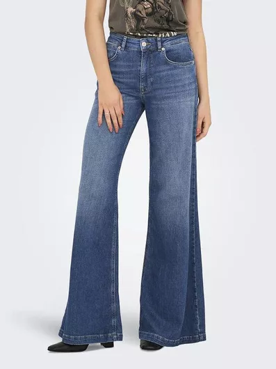 Ψηλόμεσο Γυναικείο Jean Παντελόνι Καμπάνα Relaxed Εφαρμογή