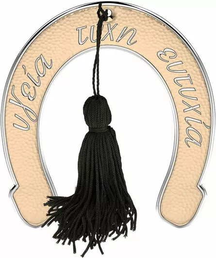 Γούρι Slevori Επιτραπέζιο Πέταλο από Μέταλλο Χρυσό 5.5x6cm