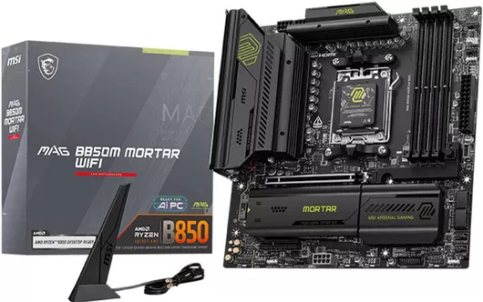 Motherboard MSI MAG B850M Mortar Wifi Micro ATX με AMD AM5 Socket