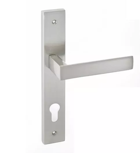 Πόμολα Πόρτας Πλάκα Best 21 Νίκελ Ματ Πόμολα Μεσόπορτας – Ζεύγος