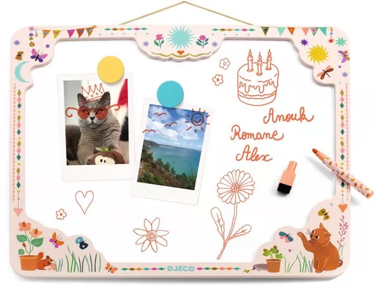 Decorative Writing Board Cat Design by Djeco – Ages 3+