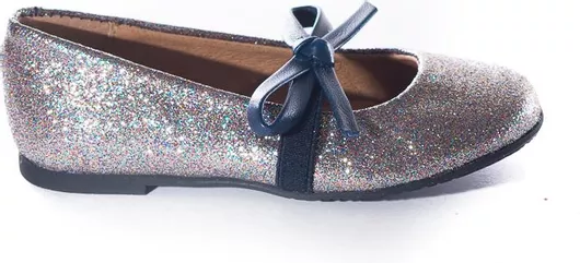 Alegria Shoes Παιδική Μπαρέτα με Φιόγκο 72539 Μπλε Ιριδίζον