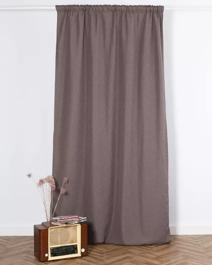 Κουρτίνα Pennie με Τούνελ Jossa Καφέ 145x255cm