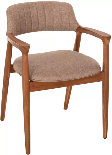 Καρέκλα Τραπεζαρίας James Ξύλινη Σαμπανί 57x52x76cm