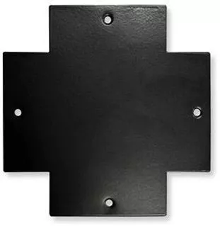 Κάλυμμα Σύνδεσμο-σταυρό Ράγας Χωνευτής Τριφασικής 4 Καλωδίων Μαύρο μαύρο